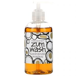Indigo Wild, Zum Wash, Sabão Líquido Natural para Mãos e Corpo, Olíbano e Mirra, frasco de 8 oz (225 ml)