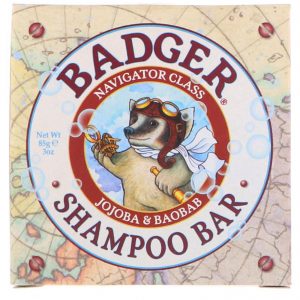 Badger Company, Shampoo em Barra, Jojoba e Baobá, 3 oz (85 g)