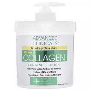 Advanced Clinicals, Colágeno, Loção de Resgate para a Pele, 454 g (16 oz)