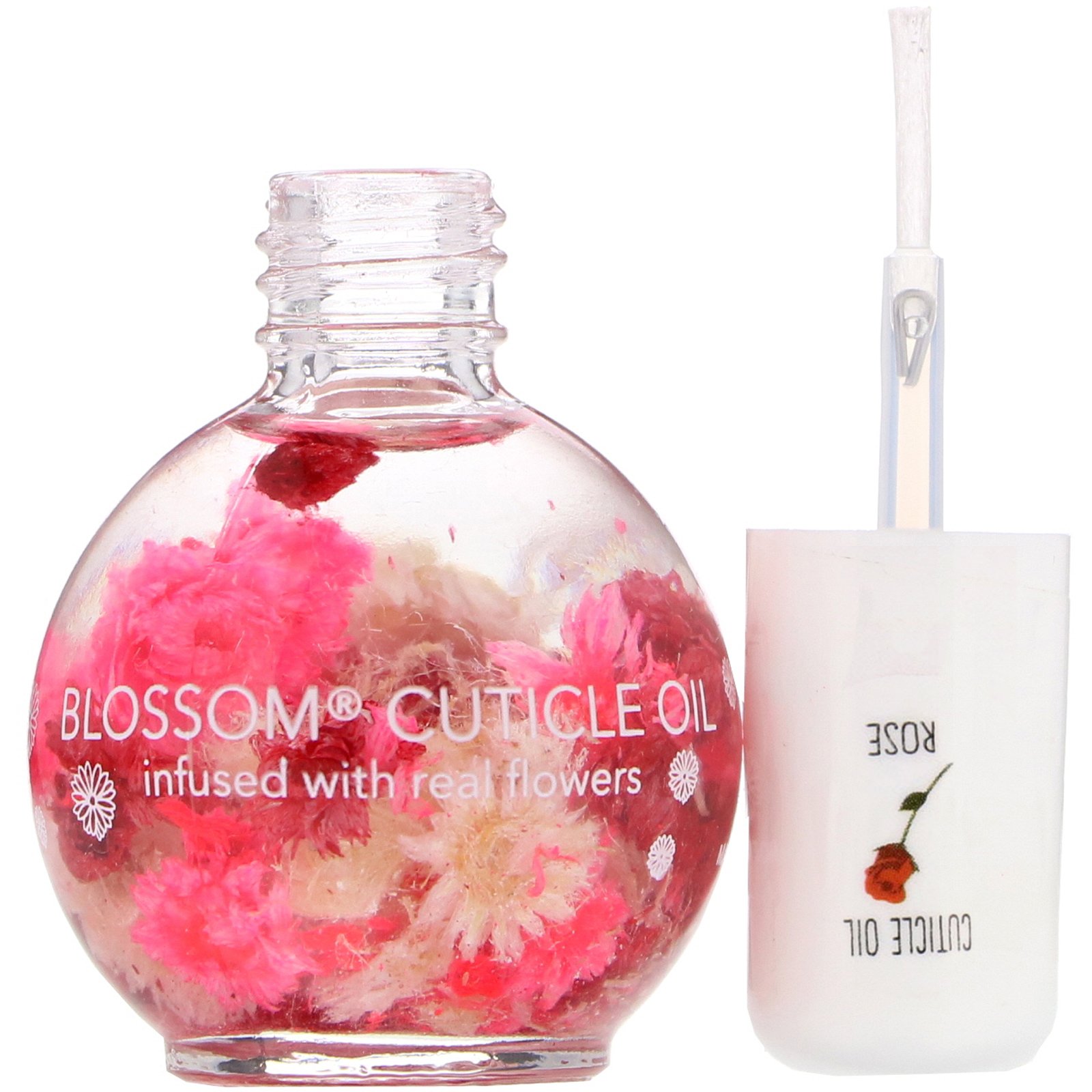 Blossom, Óleo para Cutícula, Rosas, 0,42 fl oz (12,5 ml) - Imagem 2