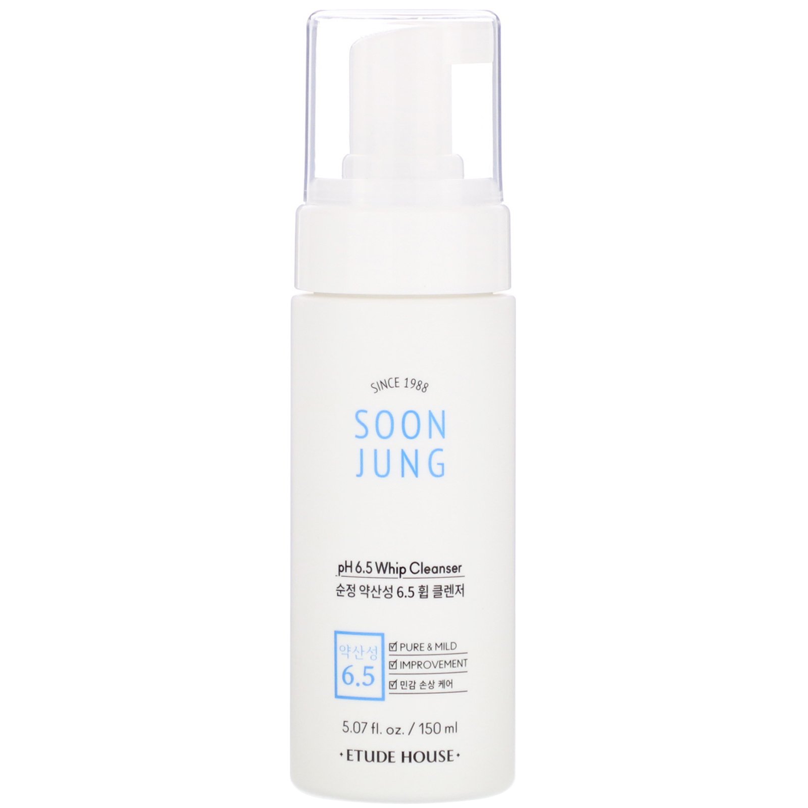 Etude House, Soon Jung, Loção de Limpeza Cremosa com pH 6,5, 150 ml (5,07 fl oz)