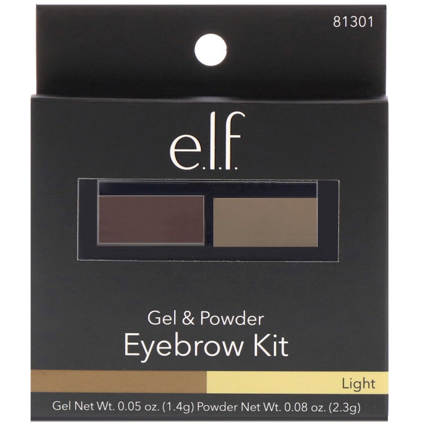 E.L.F., Eyebrow Kit, Gel & Powder, Light, 0.05 oz (1.4 g), 0.08 oz (2.3 g) - Imagem 2