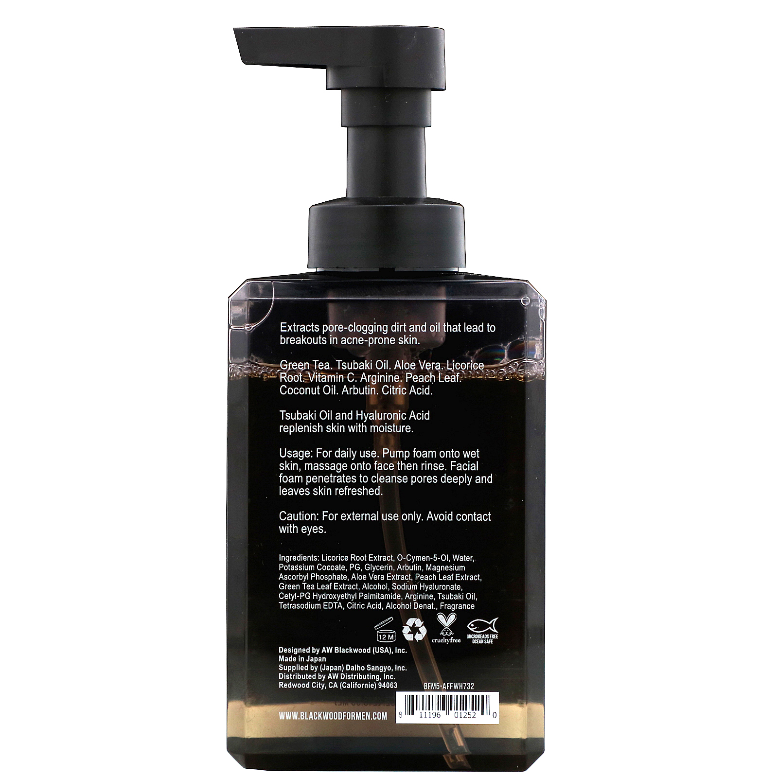 Blackwood For Men, X-Punge, espuma de limpeza facial, masculina, 216,35 ml - Imagem 2