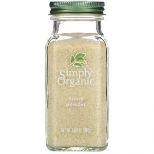 Simply Organic, Cebola em pó, 3,0 oz (85 g)