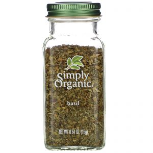 Simply Organic, Manjericão, 0,54 oz (15 g)