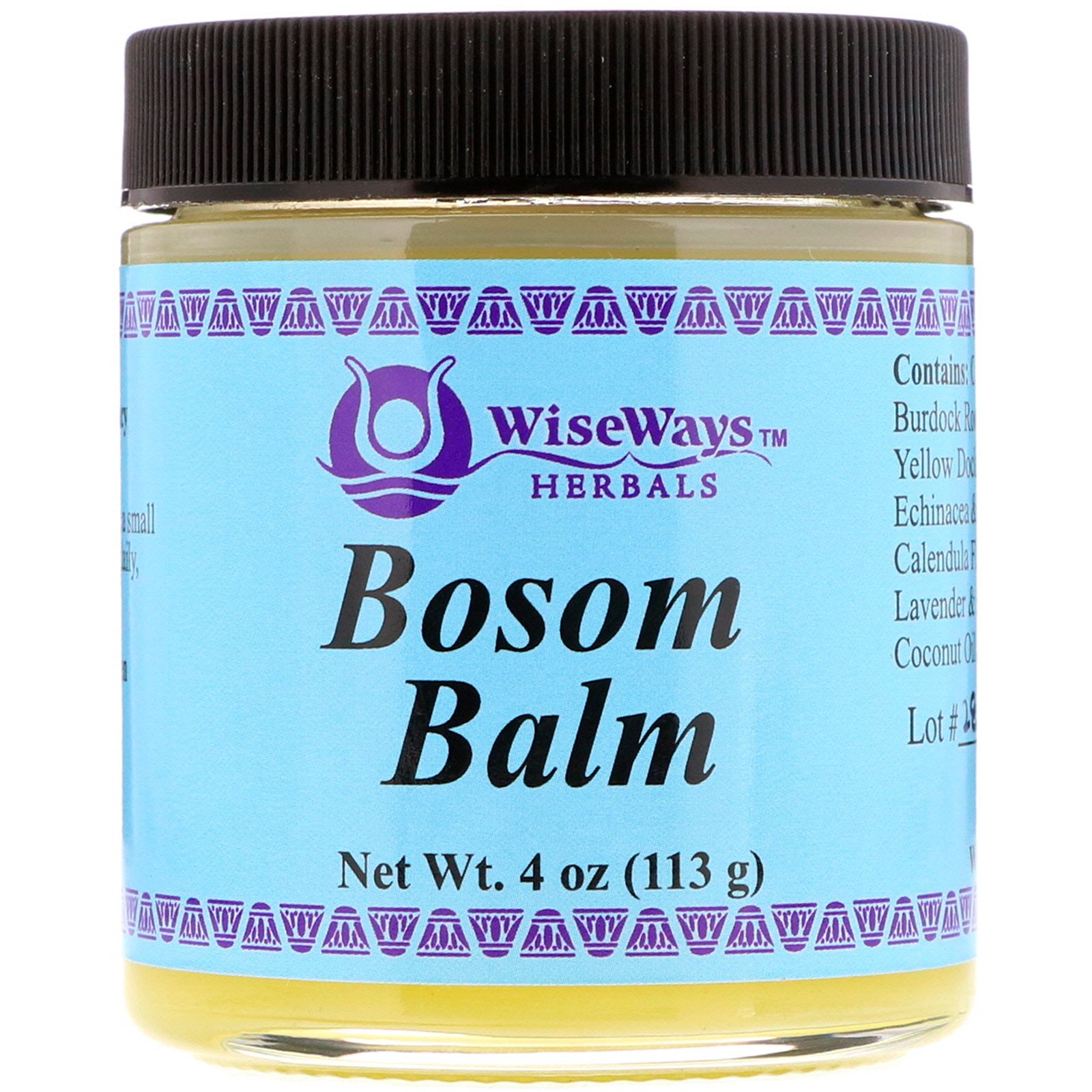 WiseWays Herbals, Pomada para o Peito, 4 oz (113 g)