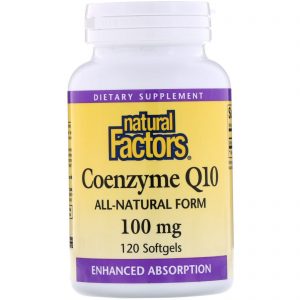 Natural Factors, Coenzima Q10, 100 mg, 120 Softgels