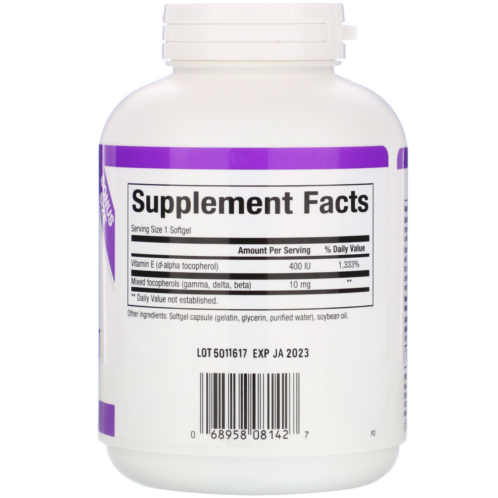 Natural Factors, Vitamina E Sortida, 400 UI, 240 Cápsulas Gelatinosas - Imagem 2