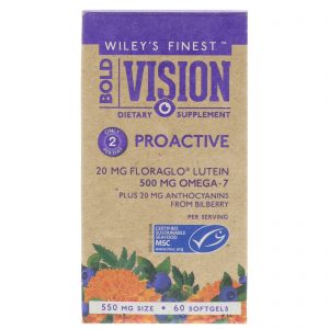 Wiley's Finest, Visão Ousada, Pró-ativo, 550 mg, 60 Softgels