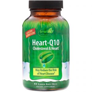 Irwin Naturals, Heart-Q10, Colesterol e Coração, 84 Cápsulas Softgel Líquidas