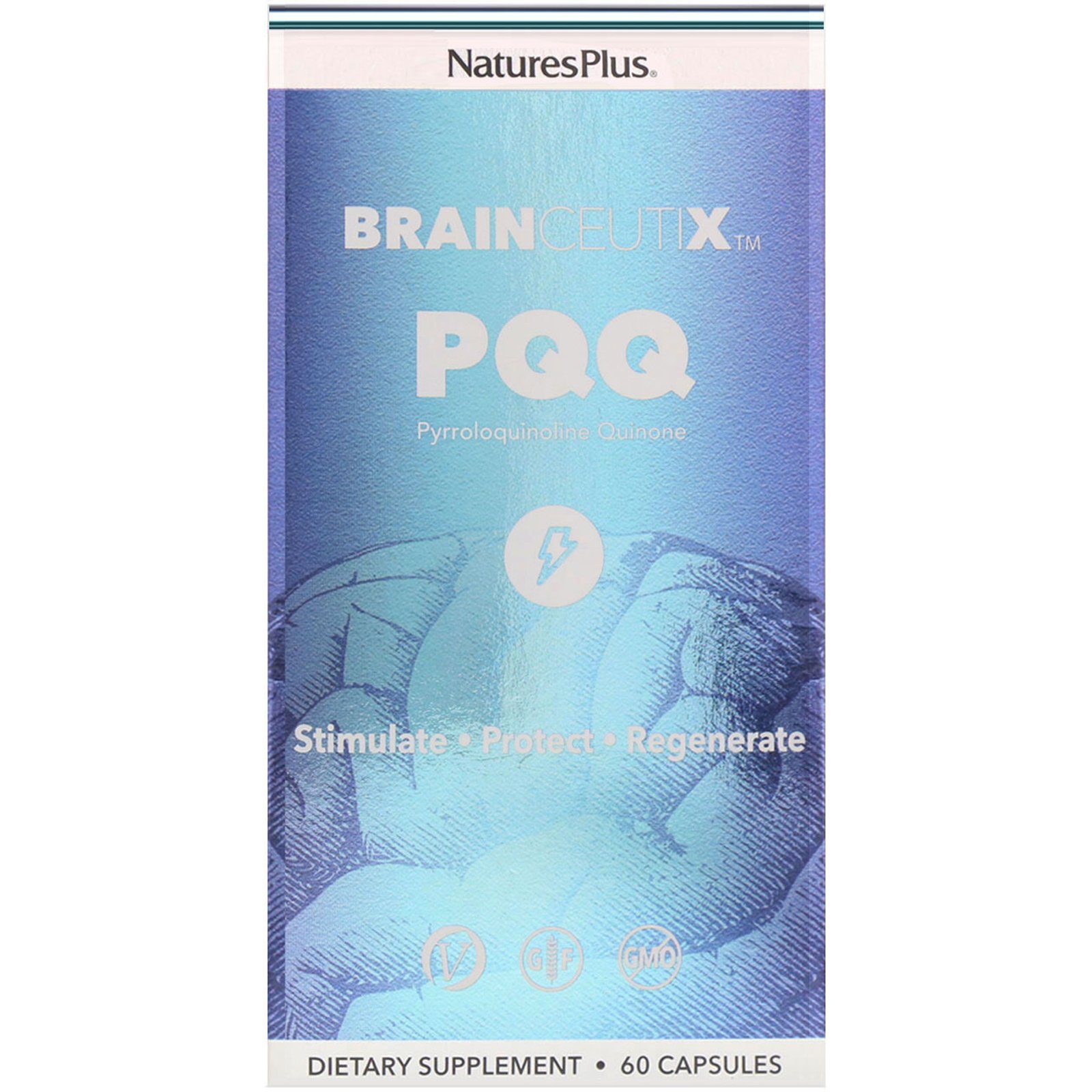 Nature's Plus, BrainCeutix, PQQ, 60 cápsulas