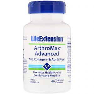 Life Extension, ArthroMax Advanced, NT2 Collagen & ApresFlex, 60 Cápsulas Vegetais