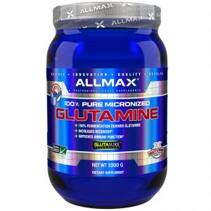 ALLMAX Nutrition, Glutamina Micronizada 100% Pura, Sem Glúten + Vegana + Certificado Kosher, 2,20 lbs (1000 g)