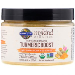 Garden of Life, MyKind Organics, Reforço Orgânico Fermentado de Cúrcuma, Resposta Inflamatória, 135 g (4,76 oz)