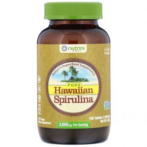 Nutrex Hawaii, Pura Espirulina do Havaí, 3.000 mg, 180 tabletes