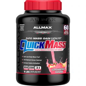 ALLMAX Nutrition, Quick Mass, Catalisador Rápido para Ganho de Massa, Morango e Banana, 2,72 kg (6 lbs)