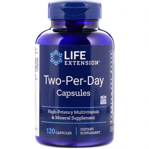 Life Extension, Cápsulas Dois por Dia, 120 Cápsulas