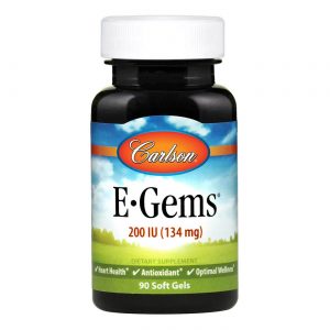 Carlson Labs, E-Gems® 200 IU - 90 Cápsulas em Gel