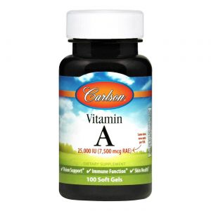 Carlson Labs, Vitamina A - 25,000 IU - 100 Cápsulas em Gel
