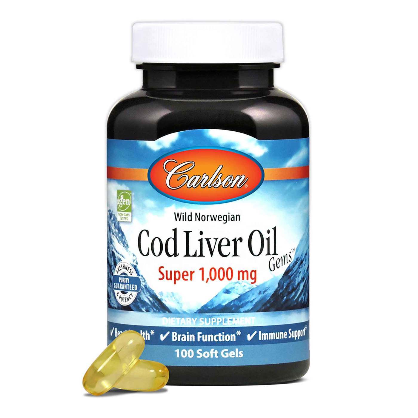 Carlson Labs, Super Óleo de Fígado de Bacalhau 1,000 mg - 100 Cápsulas em Gel - Imagem 5