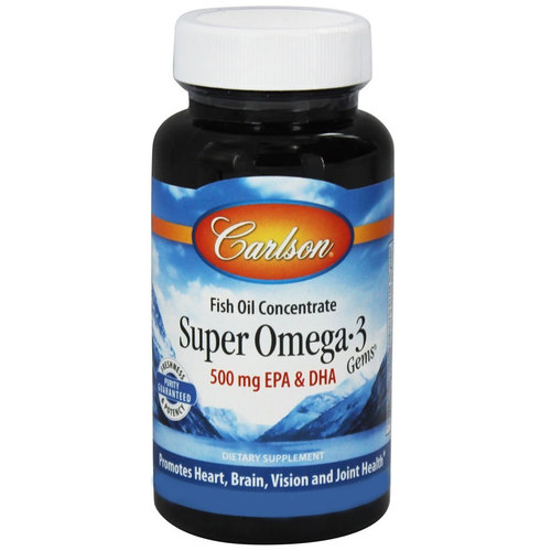 Carlson Labs Super Ómega-3 - 500 mg - 50 Cápsulas em Gel