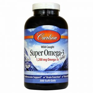 Carlson Labs Super Ómega-3 Gems - 1200 mg - 300 Cápsulas em Gel