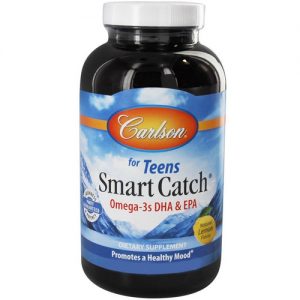 Carlson Labs, Smart Catch® Para Adolescentes Ômega-3s - 90 Cápsulas em Gel