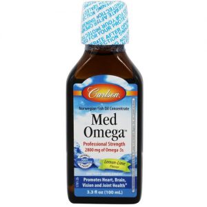 Carlson Labs, Med Omega™ - Limão Lima - 3.3 oz (100mL)
