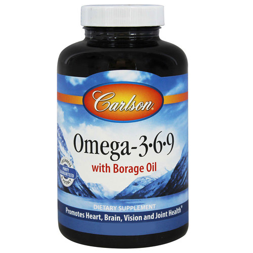 Carlson Labs, Ômega-3-6-9 - 180 Cápsulas em Gel