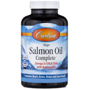 Carlson Labs, Óleo de salmão virgem completo - 240 Cápsulas em Gel