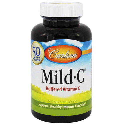 Carlson Labs, Mild C® 500 mg - 250 Cápsulas em Gel