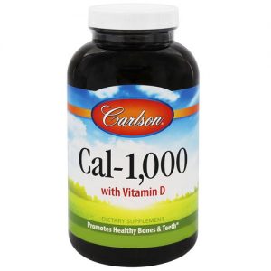 Carlson Labs, Cal-1000 Com Vitamina D - 250 Cápsulas em Gel