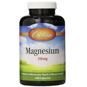 Carlson Labs, Magnésio 350 mg - 180 Cápsulas