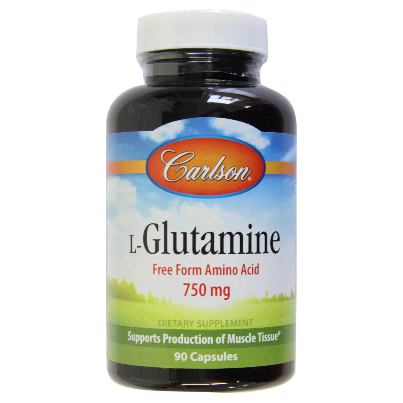 Carlson Labs L-Glutamina - 750 mg - 90 Cápsulas