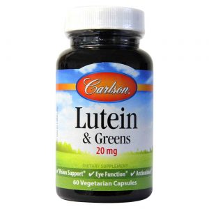 Carlson Labs, Luteína e verduras - 20 mg - 60 Cápsulas