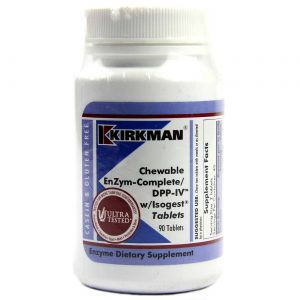 Kirkman Labs, Mastigável EnZym-Complete/DPP-IV™ com Isogest® - 90 Comprimidos