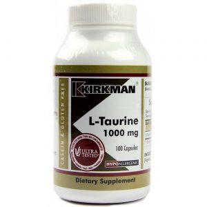 Kirkman Labs, L-Taurina 1000 Mg - 100 Cápsulas Vegetarianas