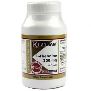 Kirkman Labs, L-Teanina 250 Mg, Hipoalergênico - 100 Cápsulas Vegetarianas