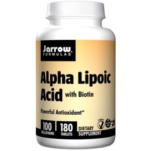Jarrow Formulas, Ácido Alfa Lipóico 100 mg - 180 Tabletes