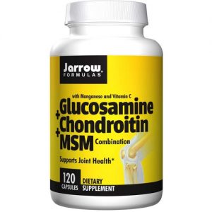 Jarrow Formulas, Glucosamina + Condroitina + MSM - 120 Cápsulas