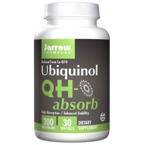 Jarrow Formulas, Ubiquinol QH-absorb - 200 mg - 30 Cápsulas em Gel