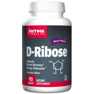 Jarrow Formulas, D-Ribose, Frutas Silvestres - 90 Tabletes Mastigáveis