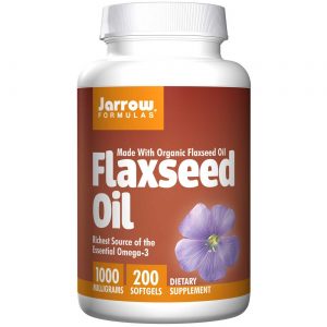 Jarrow Formulas, Óleo de Linhaça Orgânica - 200 Cápsulas em Gel