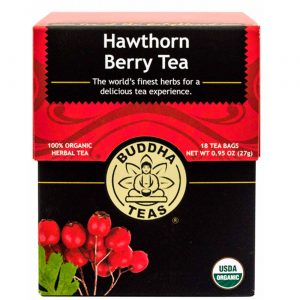 Buddha Teas, Chá de Frutos do Espinheiro Branco (Hawthorn) - 18 Saquinhos de Chá