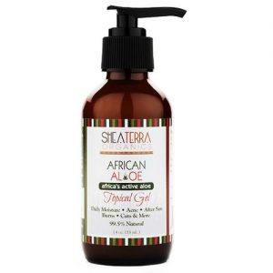 Shea Terra Organic, Gel Facial Tópico, Aloe Africano - 118 ml (4 oz)