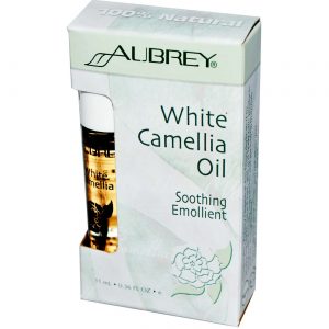 Aubrey Organics, Emoliente Calmante de Óleo de Camélia Branco - 11mL (0,36 oz)