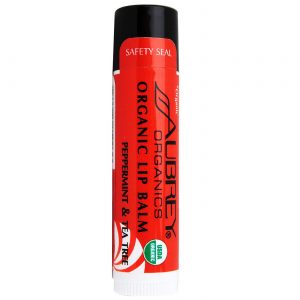 Aubrey Orgânicos Orgânico Lip Balm, Hortelã-pimenta e Tea Tree - .15 oz