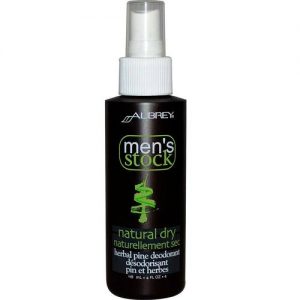 Aubrey Organics, Desodorante para Homens de Erva de Pinho - Seco Natural - 4 oz (118mL)