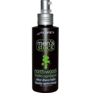 Aubrey Orgânicos Men's Stock After Shave Balm, Woods do Norte - 4 oz