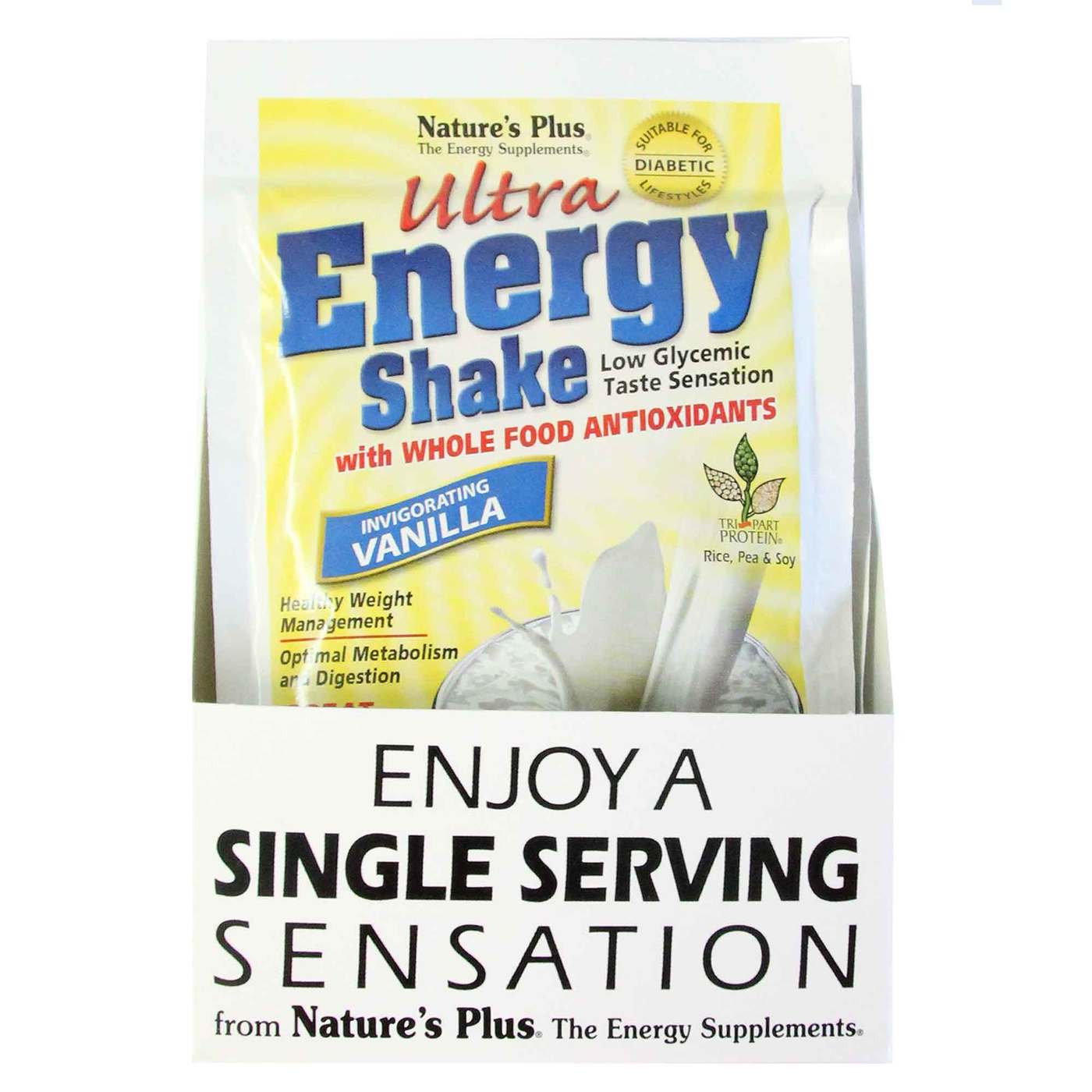 Nature's Plus Ultra Energia Shake, Baunilha - 0.80 lbs